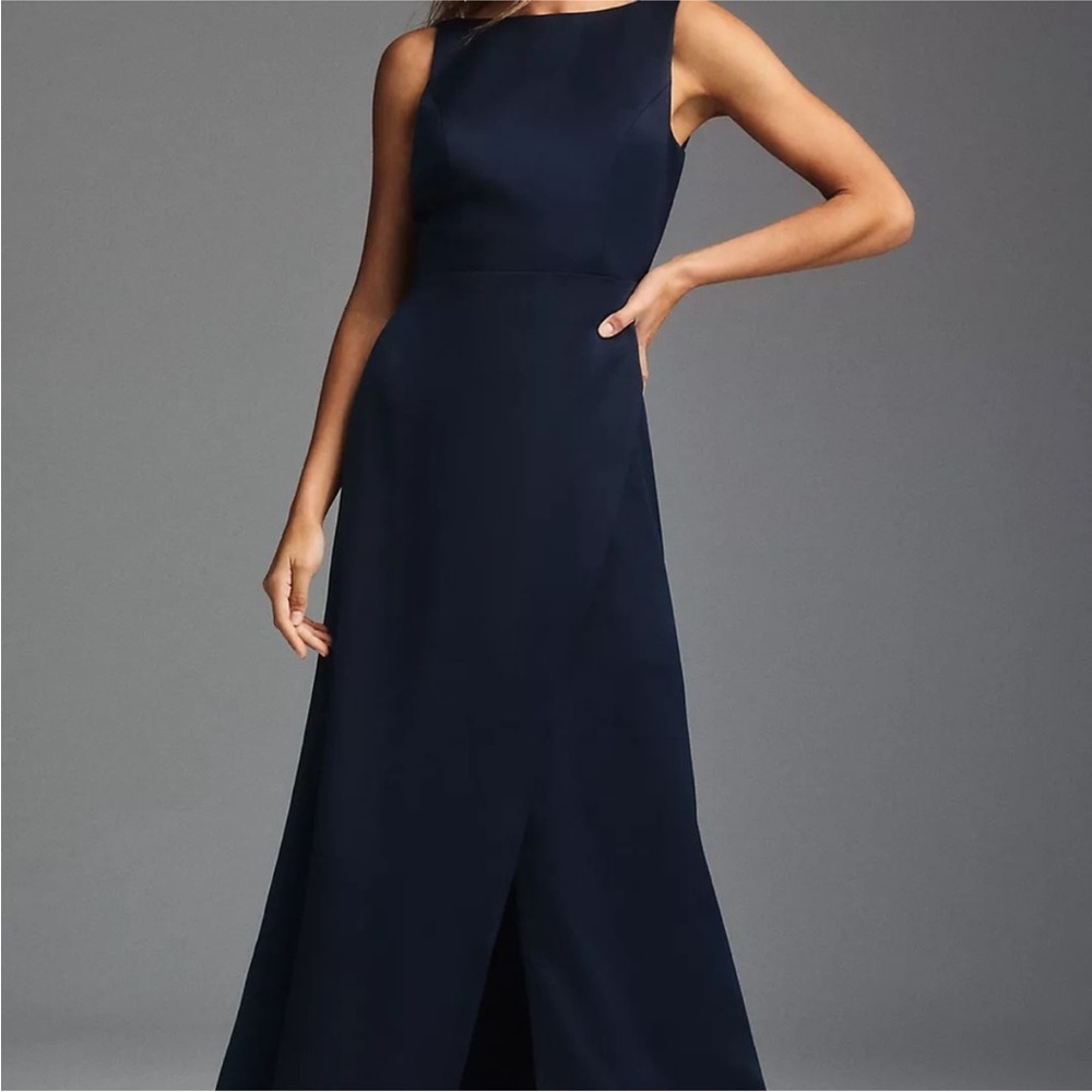 BHLDN Navy Blue Sleeveless Maxi Dress